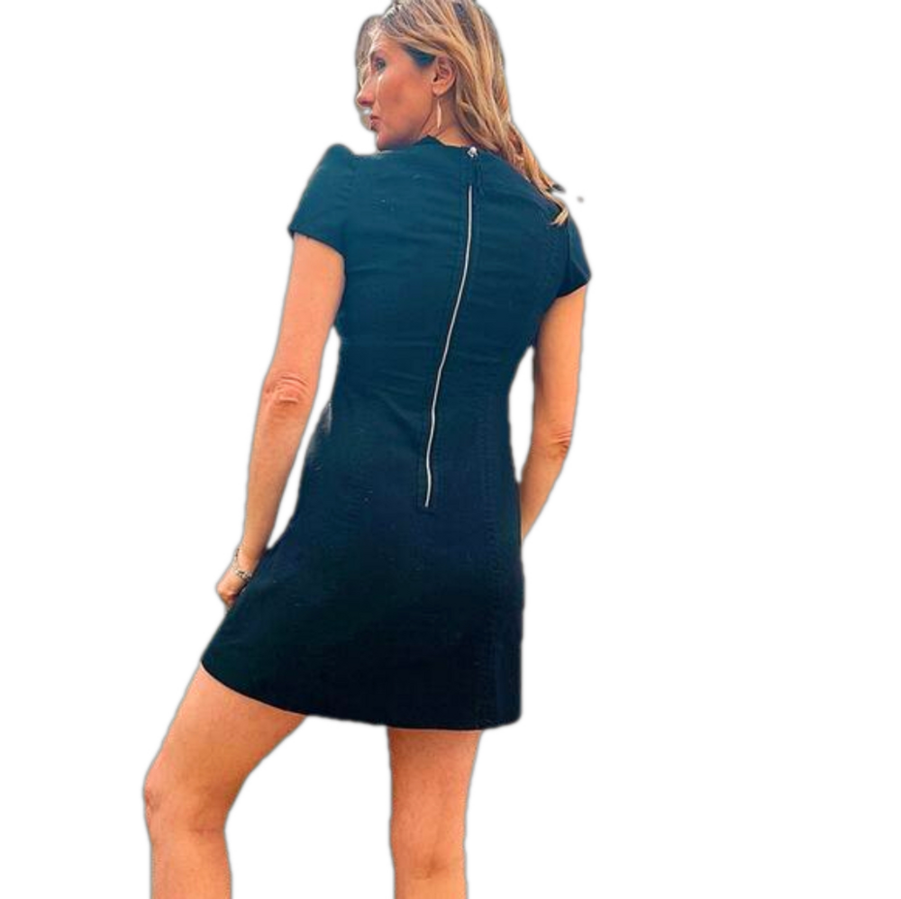 Rebecca Taylor Fitted Mini Dress - Black - Size 6
